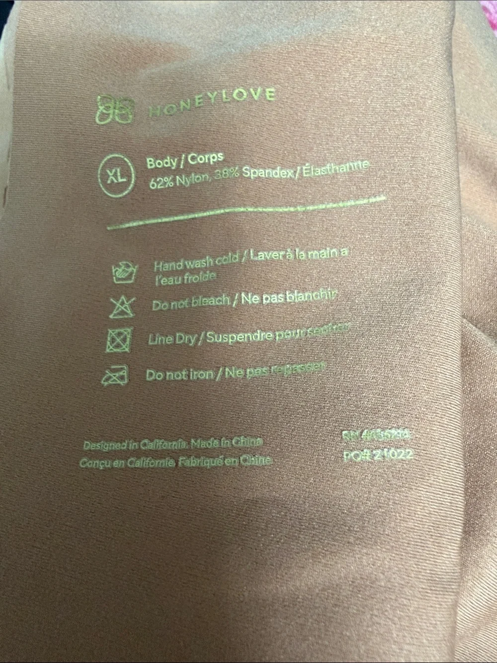 Honeylove Seamless Sculpting sports bra Mauve Pink Xl